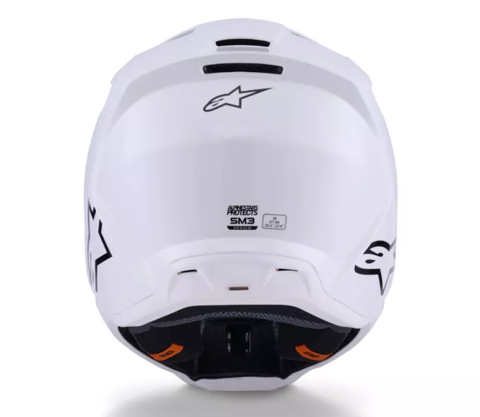 Helma na motokros Alpinestars SM3 Solid white glossy
