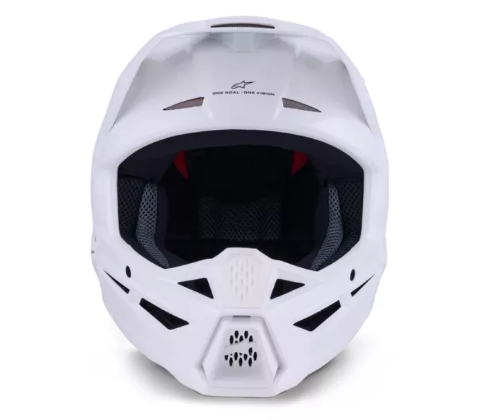 Helma na motokros Alpinestars SM3 Solid white glossy