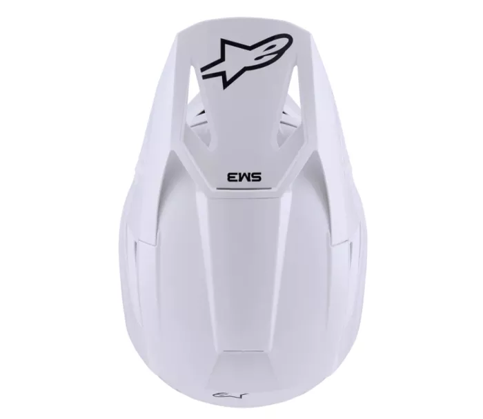 Helma na motokros Alpinestars SM3 Solid white glossy