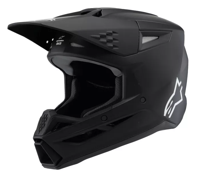 Dětská helma Alpinestars SM3 Solid black matt helmet