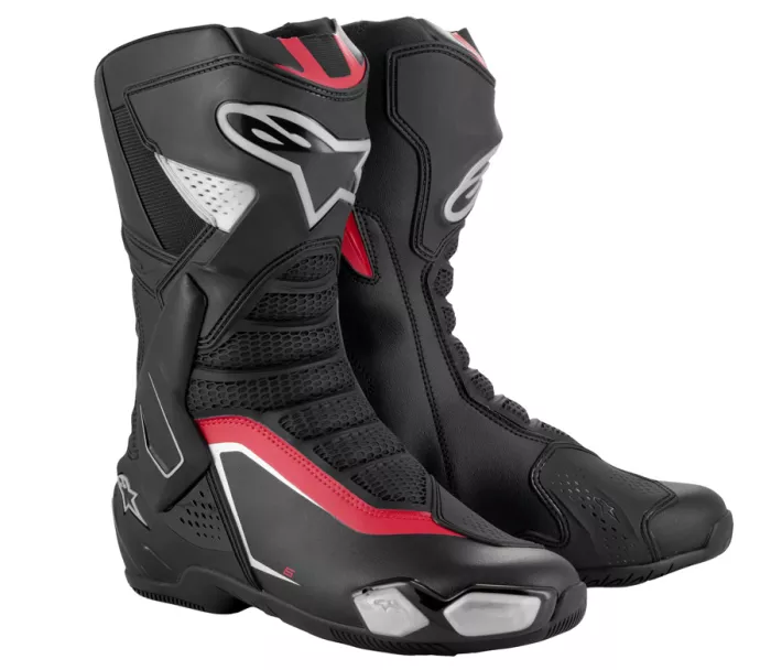 Boty na moto Alpinestars SMX-6 V3 black/silver/red