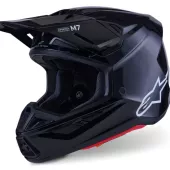 Alpinestars SM7 Solid black glossy helmet vel. XL