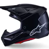 Alpinestars SM7 Solid black glossy helmet vel. XL