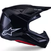 Alpinestars SM7 Solid black glossy helmet vel. XL