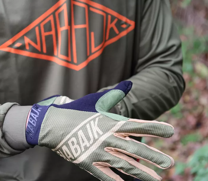 Rukavice na MTB Nabajk Snezkaa men khaki