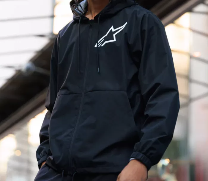 Alpinestars 1235-11500 1020 Speeder Chromium windbreaker black/white vel. M