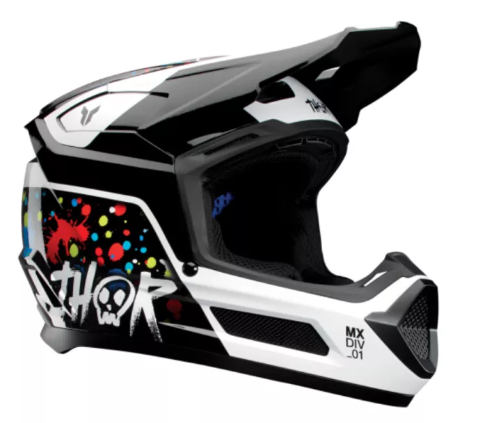 Thor 0111 - 1693 Youth Fleet Splat helma black vel.M