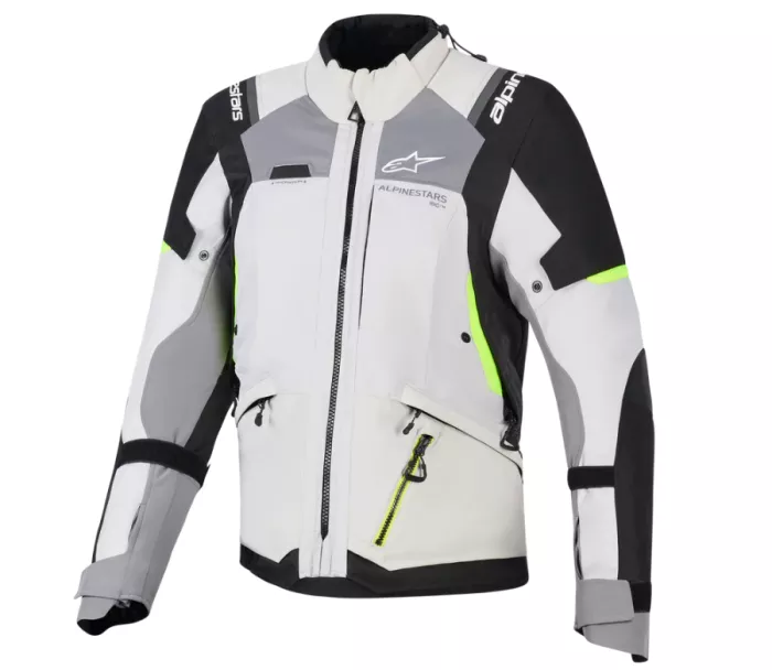 Dámská bunda 2026 Alpinestars Stella Andes V4 Drystar grey/black/yellow fluo