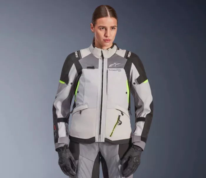 Dámská bunda 2026 Alpinestars Stella Andes V4 Drystar grey/black/yellow fluo