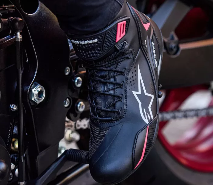 Dámské boty 2026 Alpinestars Stella Faster-4 Drystar black/grey/coral fluo