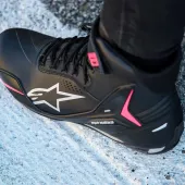 Dámské boty 2026 Alpinestars Stella Faster-4 Drystar black/grey/coral fluo
