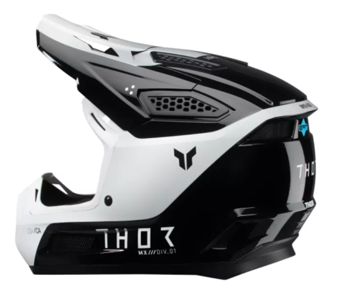 Thor 0111 - 1686 Youth Fleet Storm helma black/white vel.S