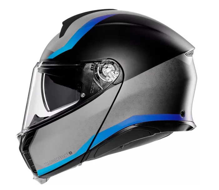 AGV TOURMODULAR E2206 MPLK STRAY BLACK/GREY/BLUE vel. S