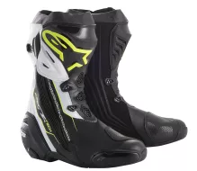 Boty na motorku Alpinestars Supertech-R black/white/yellow fluo