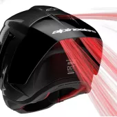Integrální helma Alpinestars Supertech R10 Team black/carbon red fluo/dark blue matt