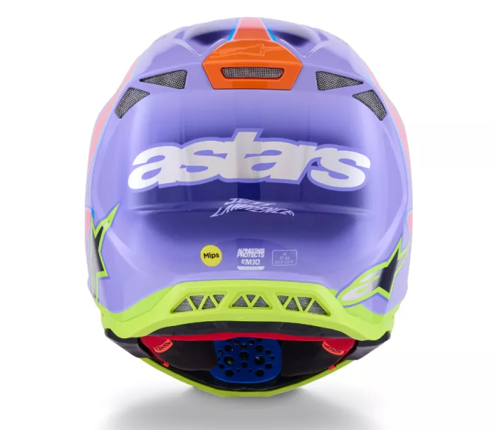 Alpinestars Superetch M10 Jett Lawrence R01 purple/pink/yellow glossy helmet vel. L