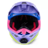 Alpinestars Superetch M10 Jett Lawrence R01 purple/pink/yellow glossy helmet vel. L
