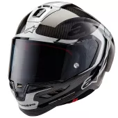 Helma na moto Alpinestars Supertech R10 Element black/carbon silver/black glossy