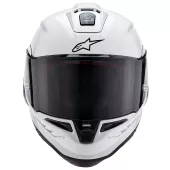Závodní helma Alpinestars Supertech R10 Solid white glossy/black matt