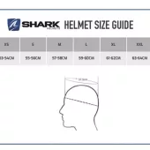 Helma na moto Shark KMA RIDILL 2 BLANK Black Mat