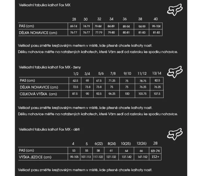 Fox Pánské MX kalhoty 180 Lean