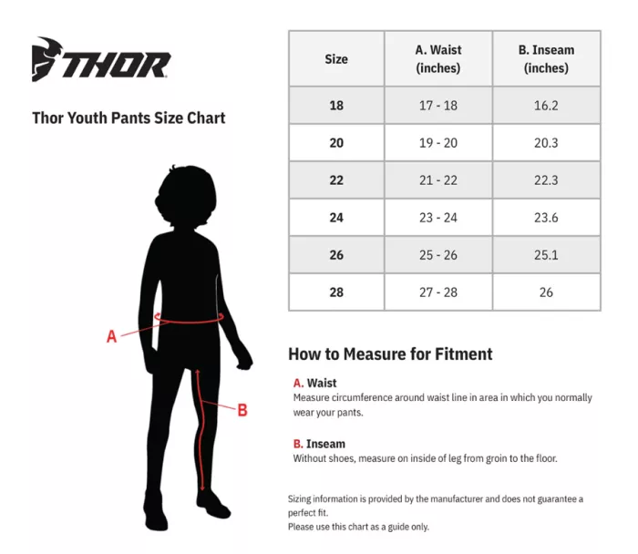 Thor 2903 - 2625 Youth Launchmode Bleach kalhoty white/aqua vel.26