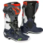 Motokrosové boty Alpinestars Tech 10 gray/blue/red 2021