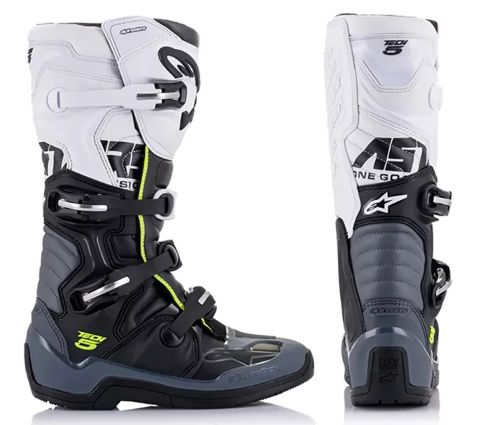Motokrosové boty Alpinestars Tech 5 black/dark grey/white
