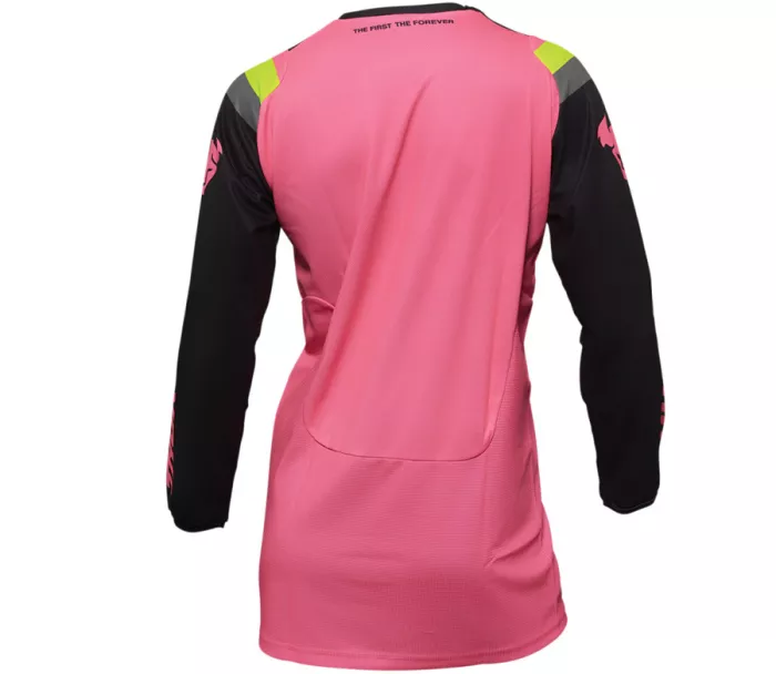 Dámský motokrosový - enduro dres THOR PULSE RACEWEAR REV CHARCOAL/FLUO PINK