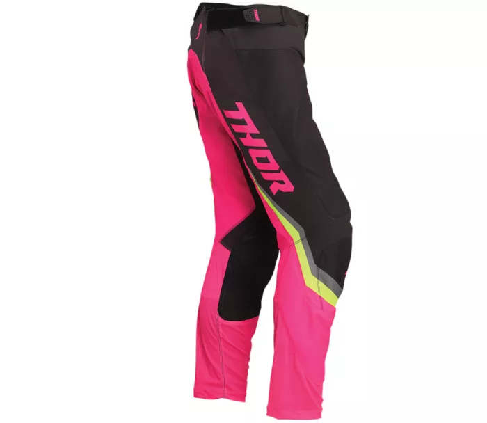 Dámské motokrosové - enduro kalhoty THOR PULSE RACEWEAR REV CHARCOAL/FLUO PINK