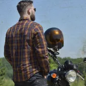 Kevlarová košile na motorku Trilobite Timber 2.0 orange
