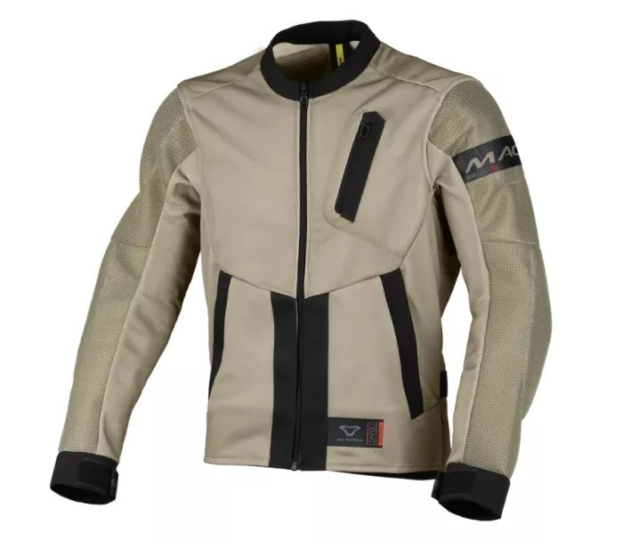Pánská bunda na moto Macna Torido black/taupe