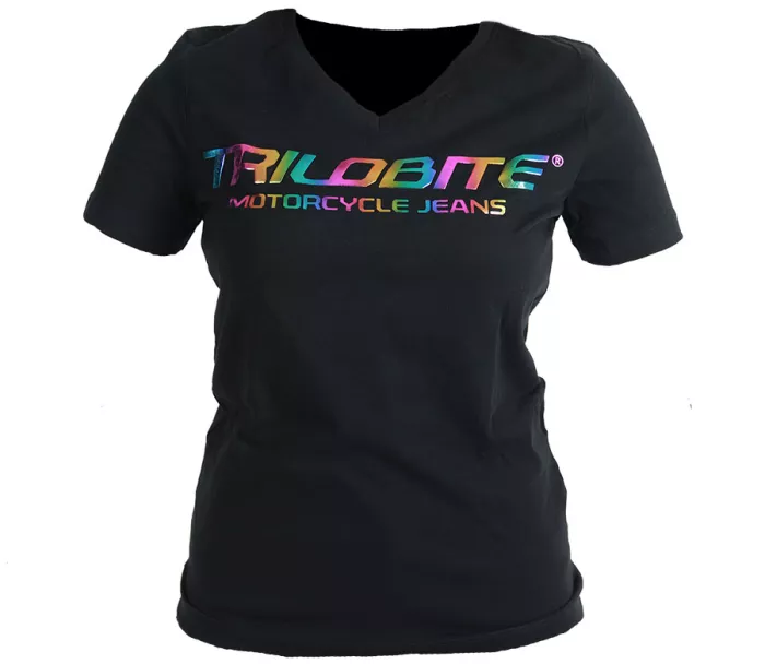 Dámské tričko Trilobite Katchaba T-shirt black rainbow