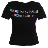 Dámské tričko Trilobite Katchaba T-shirt black rainbow