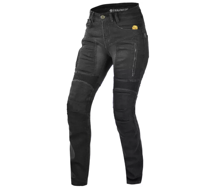 Dámské kevlarové džíny na moto Trilobite Parado slim fit long black level 2