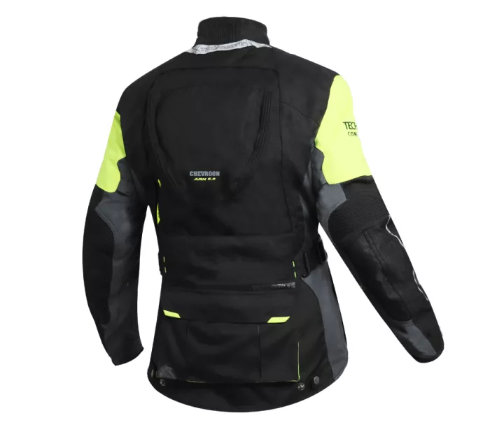 Dámská bunda na moto Trilobite 2091 Rideknow Tech-Air black/yellow fluo