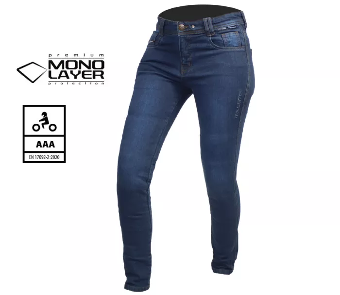 Dámské džíny Trilobite Uptown skinny fit monolayer AAA blue