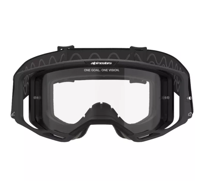 Brýle na motokros Alpinestars Vision 8 Corp black/clear