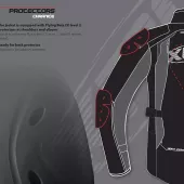 Dámská bunda na moto XRC Winkle 2.0 WTP adventure black/grey/blue/red