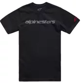 Pánské tričko Alpinestars Linear Wordmark 2.0 CSF black/grey/red