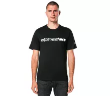 Tričko Alpinestars Linear Wordmark 2.0 CSF black/white