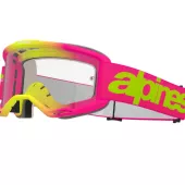Brýle na motokros Alpinestars Vision 5 Wordmark pink/fluo yellow/clear