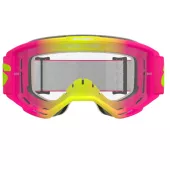 Brýle na motokros Alpinestars Vision 5 Wordmark pink/fluo yellow/clear