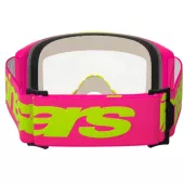 Brýle na motokros Alpinestars Vision 5 Wordmark pink/fluo yellow/clear