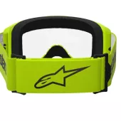 Motokrosové brýle Alpinestars Vision 3 Wordmark yellow fluo/clear