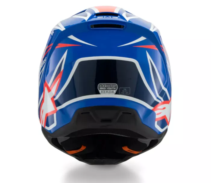 Dětská helma Alpinestars SM3 Wurx blue/red/white/black glossy