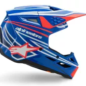 Dětská helma Alpinestars SM3 Wurx blue/red/white/black glossy