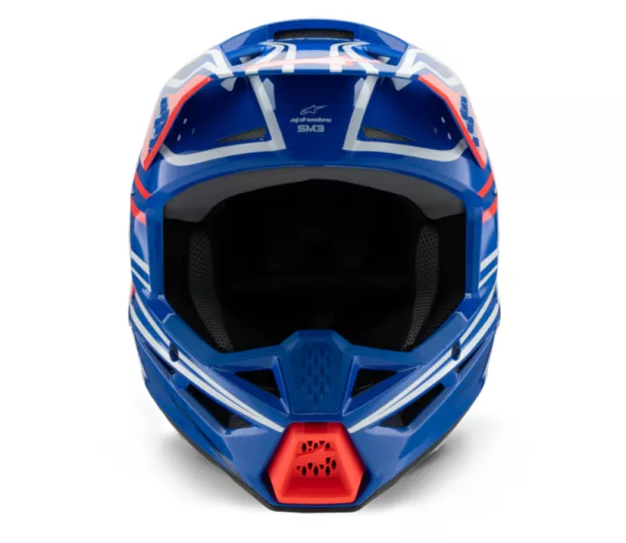 Dětská helma Alpinestars SM3 Wurx blue/red/white/black glossy