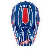 Dětská helma Alpinestars SM3 Wurx blue/red/white/black glossy