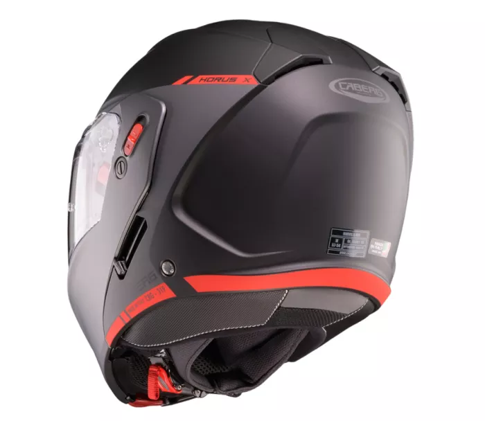 Výklopná helma Caberg Horus X Ray matt black/grey/red fluo